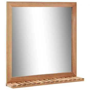 Kopalniško ogledalo iz trdne orehovine 60x12x62 cm