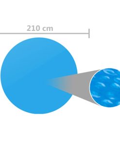 Pokrivalo za bazen modro 210 cm PE