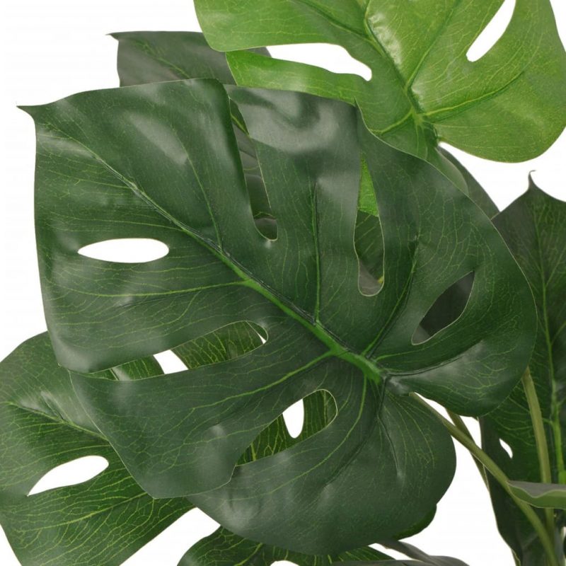 Umetna rastlina monstera v loncu 45 cm zelene barve