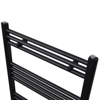 Črn Cevni Radiator za Centralno Ogrevanje Ravne Cevi 500x764mm