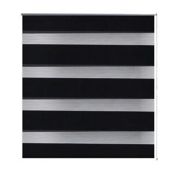 Črtasti Zebra Rolo / Senčilo velikost 60 x 120 cm Črna barva