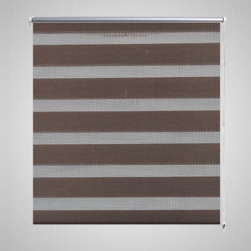 Črtasti Zebra Rolo / Senčilo velikost 80 x 150 cm Kavna barva