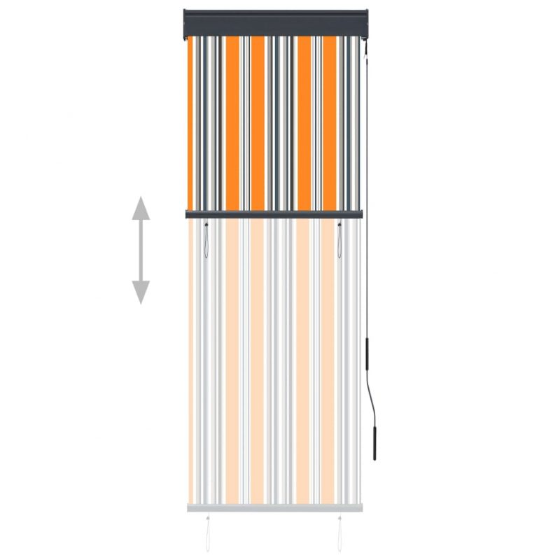 Zunanje rolo senčilo 60x250 cm rumeno in modro