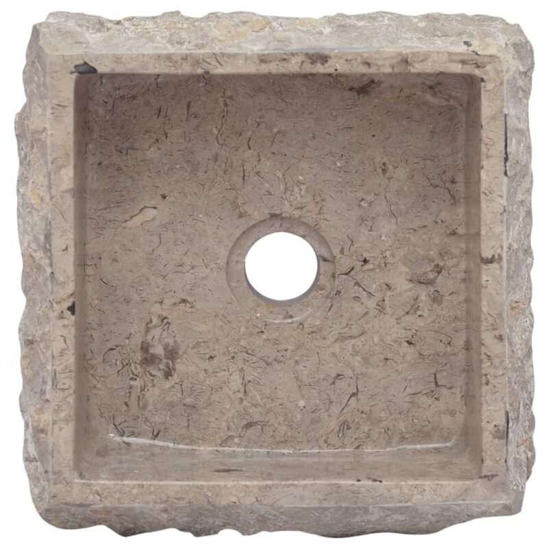 Umivalnik siv 30x30x13 cm marmor