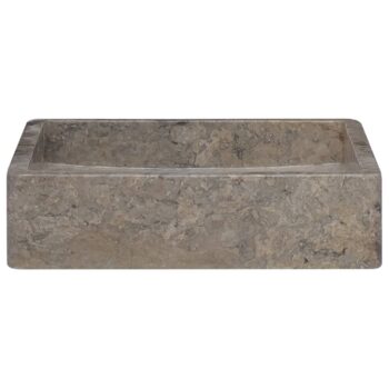 Umivalnik siv 40x40x10 cm marmor