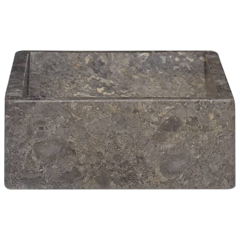 Umivalnik siv 45x30x12 cm marmor