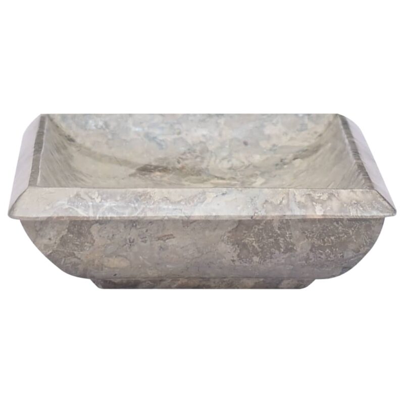 Umivalnik siv 50x35x10 cm marmor