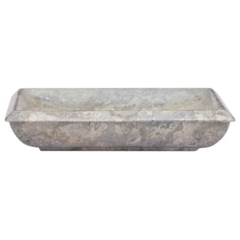 Umivalnik siv 50x35x10 cm marmor