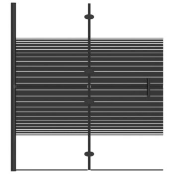 Zložljiva tuš kabina ESG 120x140 cm črna