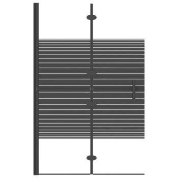 Zložljiva tuš kabina ESG 80x140 cm črna