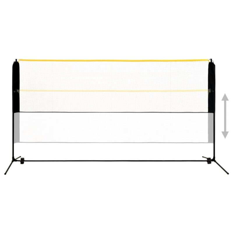 Nastavljiva mreža za badminton 300x103x94-158 cm kovinska