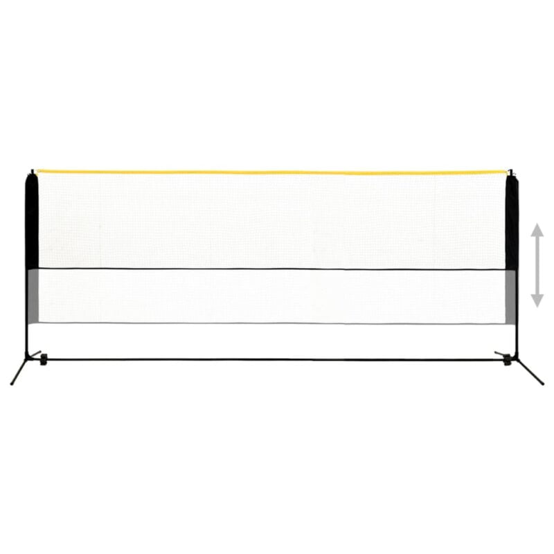 Nastavljiva mreža za badminton 400x103x94-158 cm kovinska