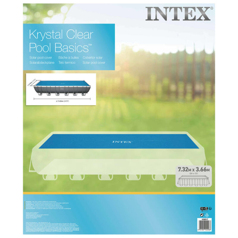 Intex Solarno pokrivalo za bazen modro 732x366 cm polietilen