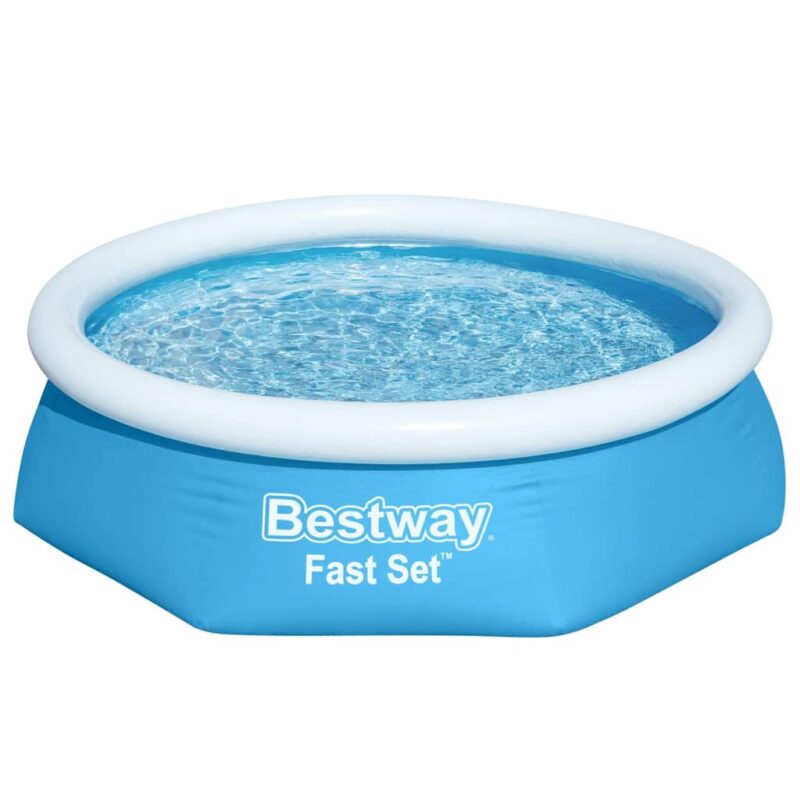 Bestway Napihljiv bazen Fast Set okrogel 244x66 cm 57265