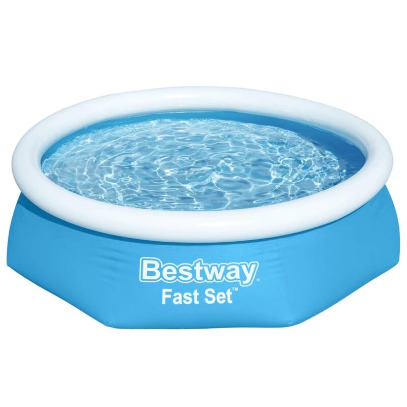 Bestway Napihljiv bazen Fast Set okrogel 244x66 cm 57265