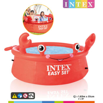 INTEX Napihljiv bazen veseli rak Easy Set 183x51 cm