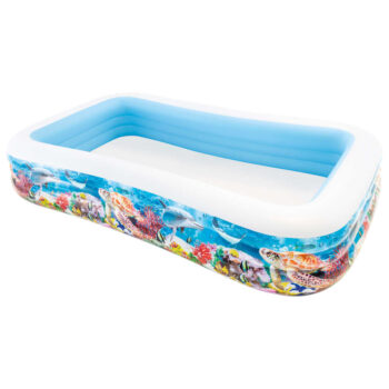 Intex Družinski bazen Swim Center 262x175x56 cm morski motiv