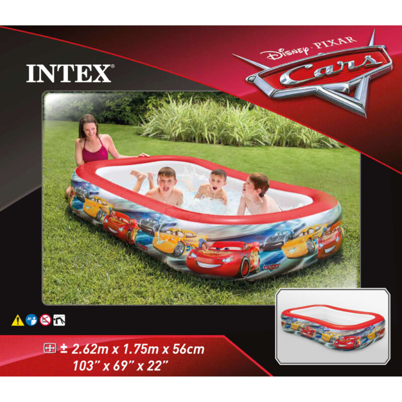 Intex Bazen Cars večbarven 262x175x56 cm