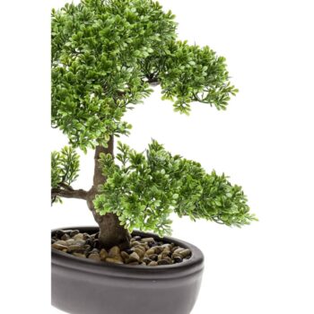 Emerald Umetni fikus mini bonsai zelene barve 32 cm