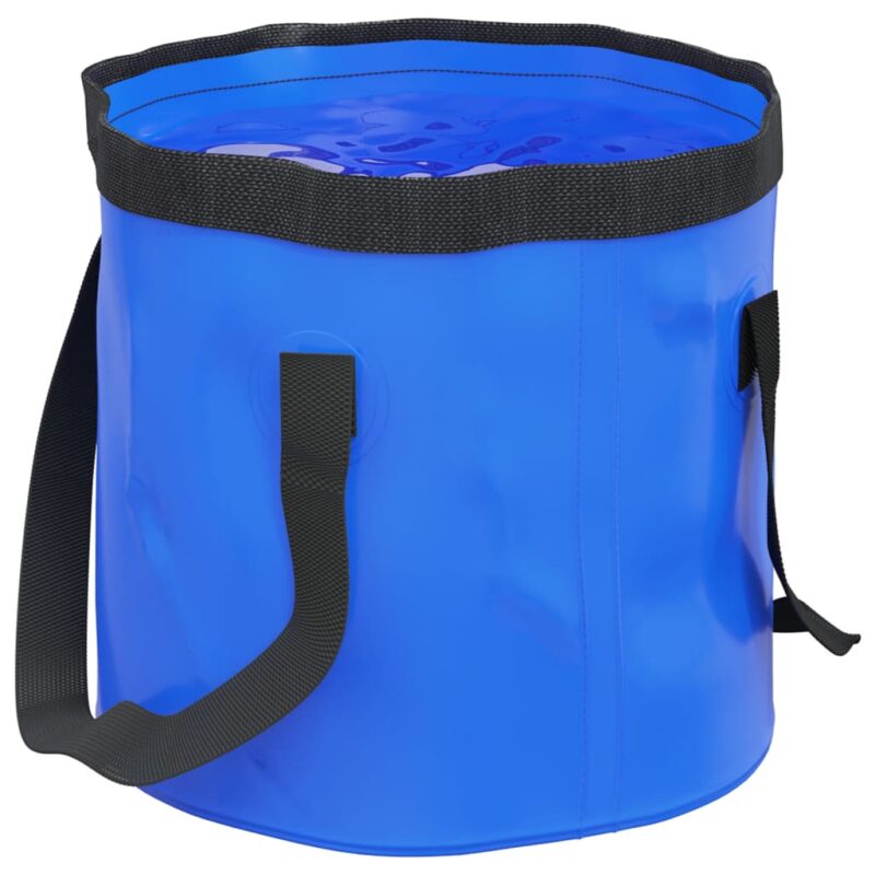 Zložljivo vedro 2 kosa modro 30 L PVC