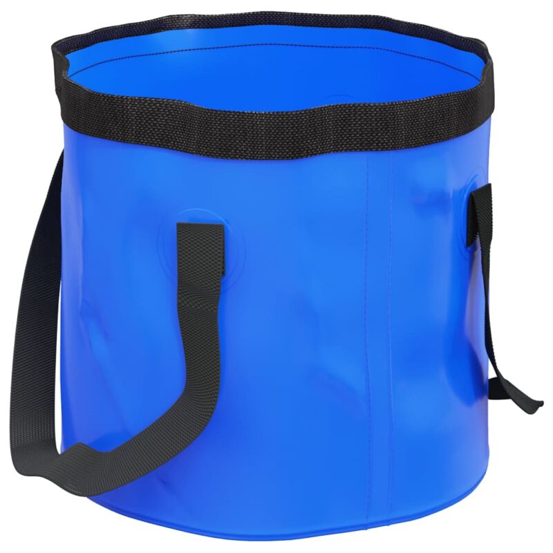 Zložljivo vedro 2 kosa modro 30 L PVC