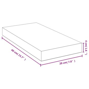 Stenska polica 40x20x4 cm bambus