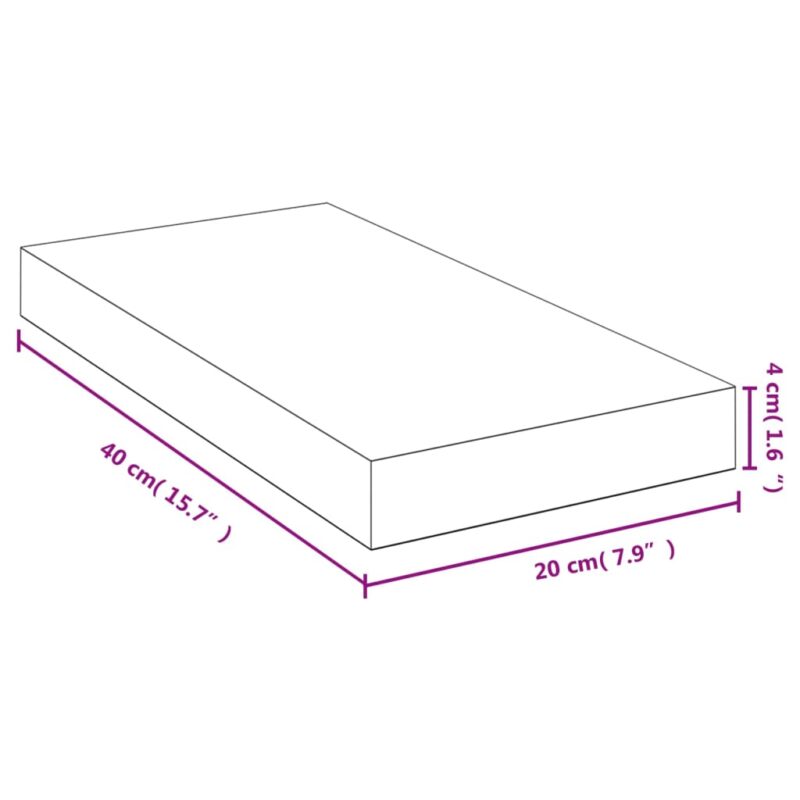 Stenska polica 40x20x4 cm bambus