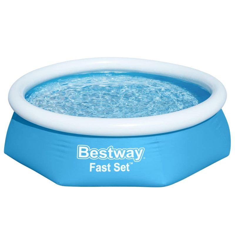 Bestway Fast Set Napihljiv bazen okrogel 244x66 cm 57265