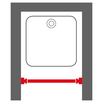 Sealskin Teleskopska palica za tuš zaveso 80-130 cm črna