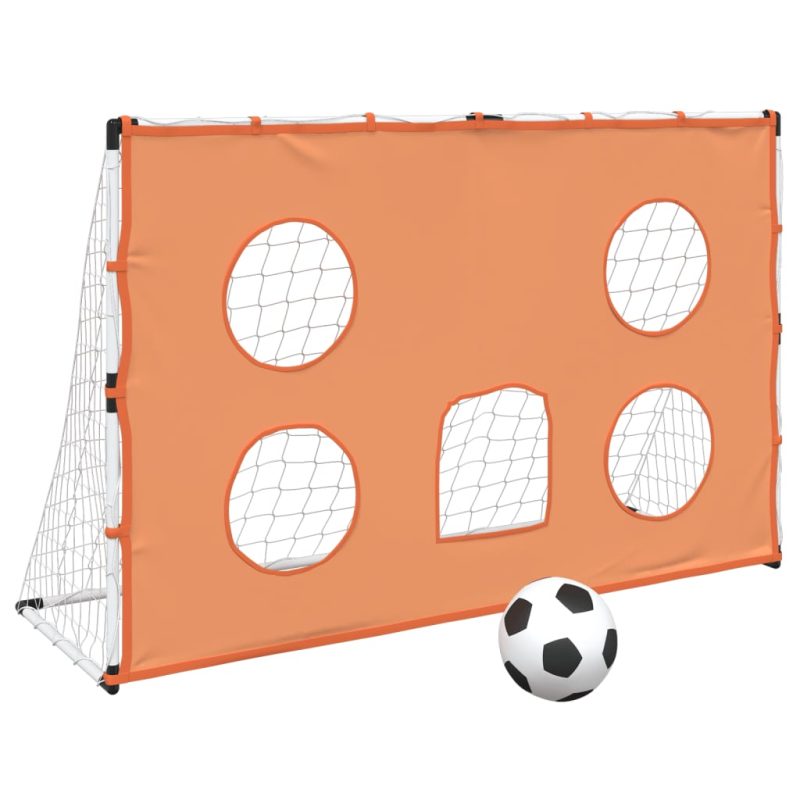 Otroški nogometni gol s ponjavo in žogo 182x62x118 cm