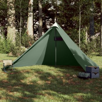 Družinski šotor tipi za 7 oseb zelen vodoodporen