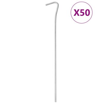 Klini za šotor 50 kosov 23 cm Ø4 mm pocinkano jeklo