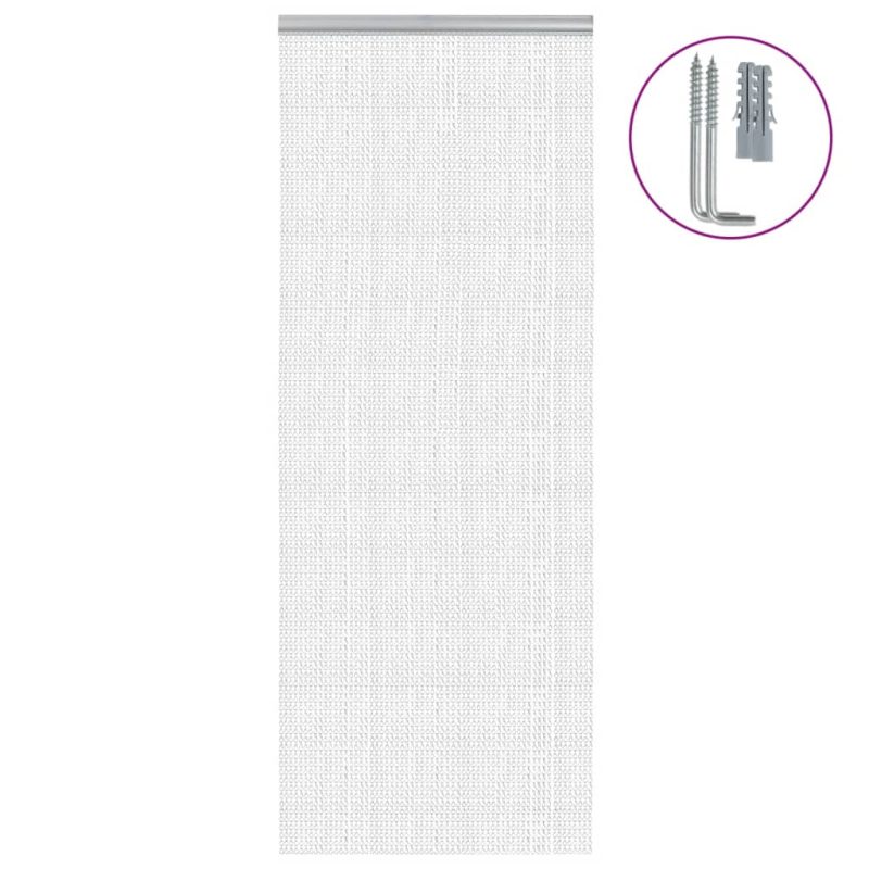 Verižna mreža proti mrčesu za vrata 80x212 cm aluminij