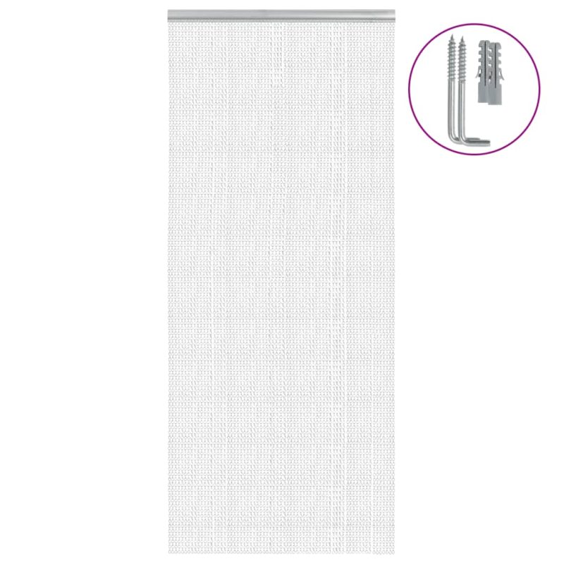 Verižna mreža proti mrčesu za vrata 90x220 cm aluminij