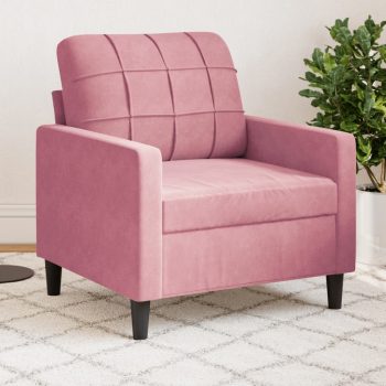 Fotelj roza 60 cm žamet